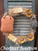 Happy Fall Wreath ePattern