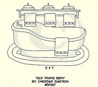 Old Thyme Bath Embroidery ePattern