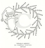 Kringle Wreath Embroidery ePattern