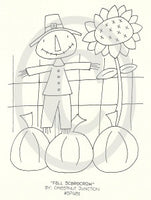 Fall Scarecrow Embroidery ePattern